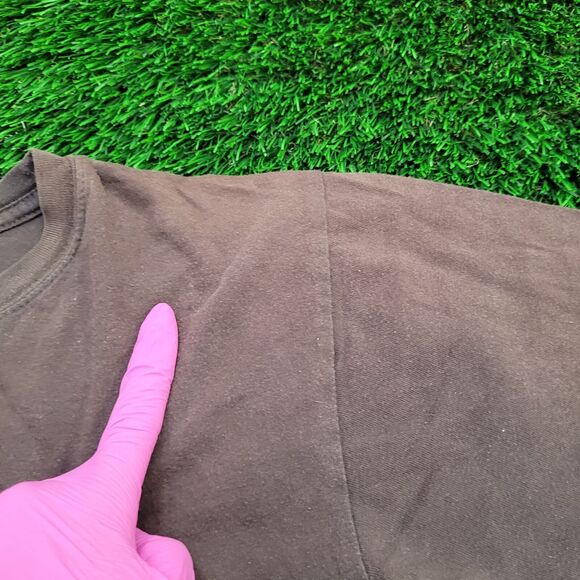 Jimi-Hendrix Crop-Top Shirt Womens Medium 18x17 Brown - Picture 4 of 12